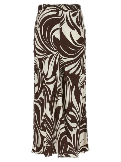 La Doublej Abstract-print Midiskirt In Multicolor