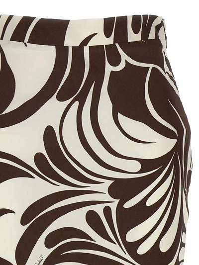 La Doublej Abstract-print Midiskirt In Multicolor