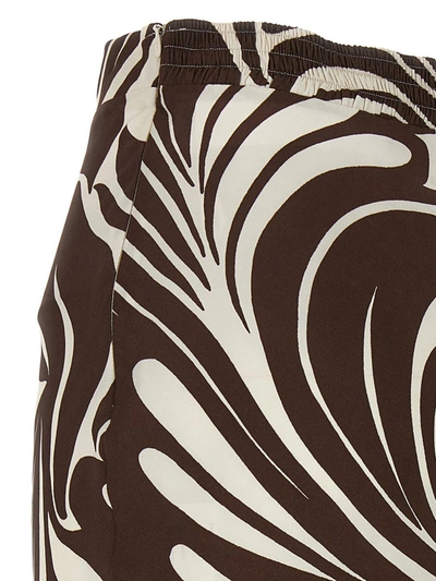 La Doublej Abstract-print Midiskirt In Multicolor