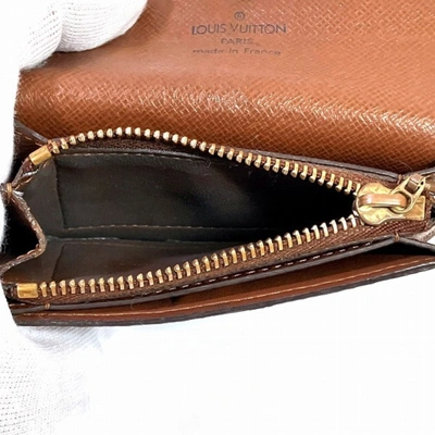 Pre-owned Louis Vuitton Portefeuille Brown Canvas Wallet  ()