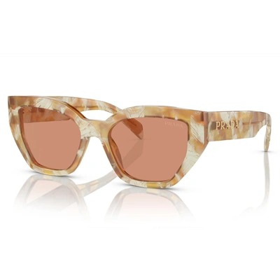 Shop Prada Eyewear Sunglasses In Tartarugato