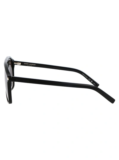 Shop Saint Laurent Sunglasses In 001 Black Black Black