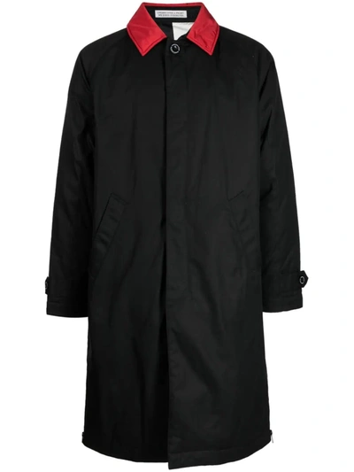 Shop Undercover X Frgmt Men Long Coat In Black