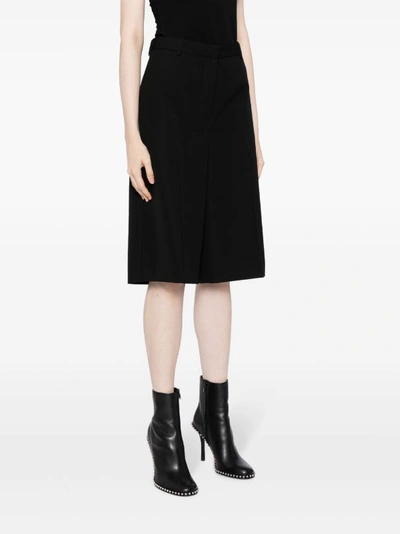 Shop Versace Women Informal Wool Pants In 1b000 Black
