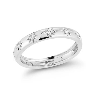 Shop Dana Rebecca Designs Cynthia Rose Starburst Eternity Ring In White Gold