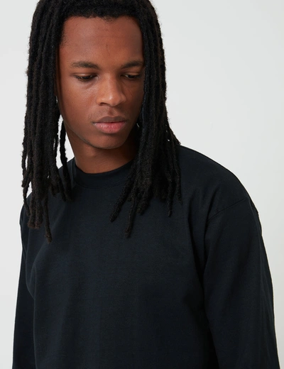 Shop Camber Long Sleeve T-shirt (8oz) In Black