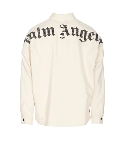 Shop Palm Angels Shirts In White