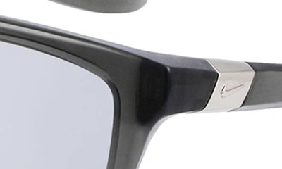 Shop Nike City Icon 61mm Rectangle Sunglasses In Anthracite Silver Flash