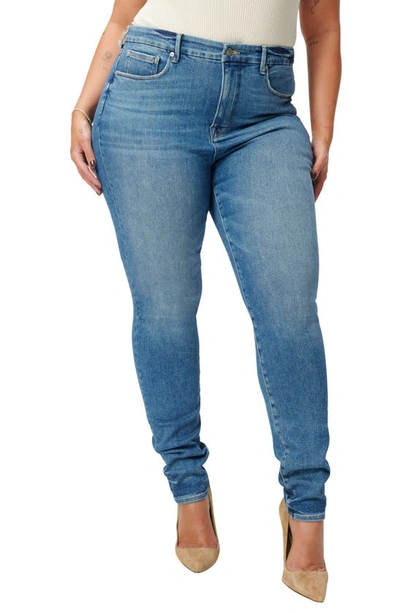 Shop Good American Good Legs Stacked Skinny Jeans In Blue815