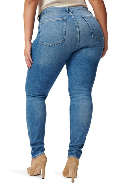 Shop Good American Good Legs Stacked Skinny Jeans In Blue815
