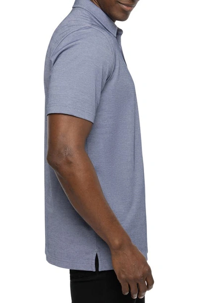 Travis Mathew Travismathew No Maps Floral Pocket Piqué Polo In Heather Peacoat