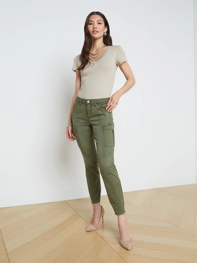 Shop L Agence Patton Cargo Skinny Pant In Brigade