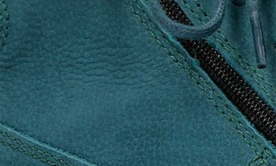 Wolky Why Water Resistant Sneaker In Petrol Antique Nubuck