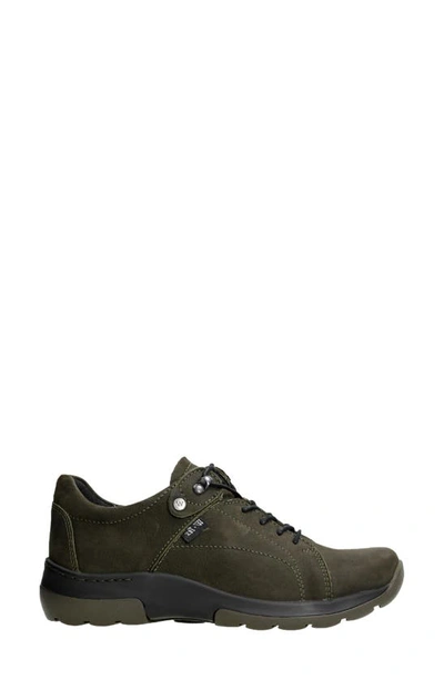 Shop Wolky Cajun Waterproof Sneaker In Cactus Antique Nubuck