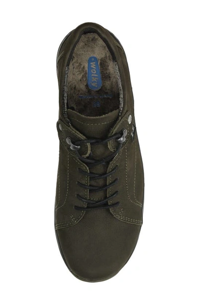 Shop Wolky Cajun Waterproof Sneaker In Cactus Antique Nubuck