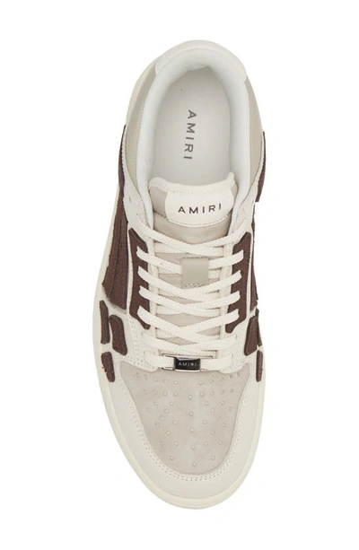 Shop Amiri Skeleton Low Top Sneaker In Brown