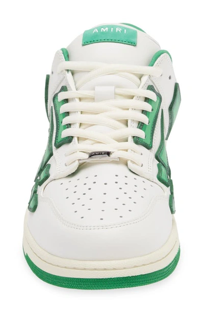 Shop Amiri Chunky Skeleton Low Top Sneaker In Green