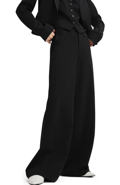 Shop Rag & Bone Sofie High Waist Ponté Wide Leg Pants In Black