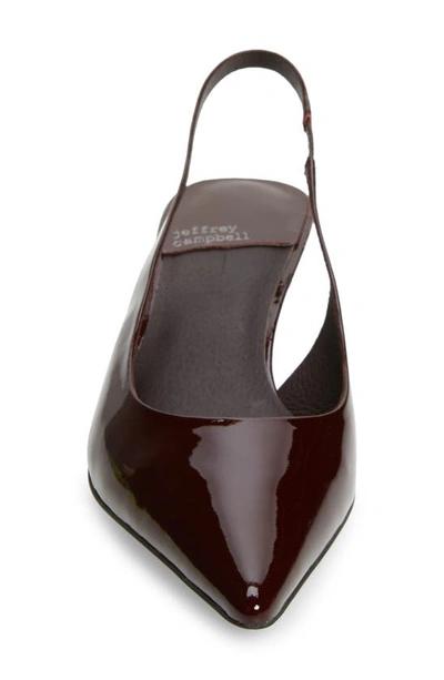 Shop Jeffrey Campbell Persona Slingback Pump In Wine