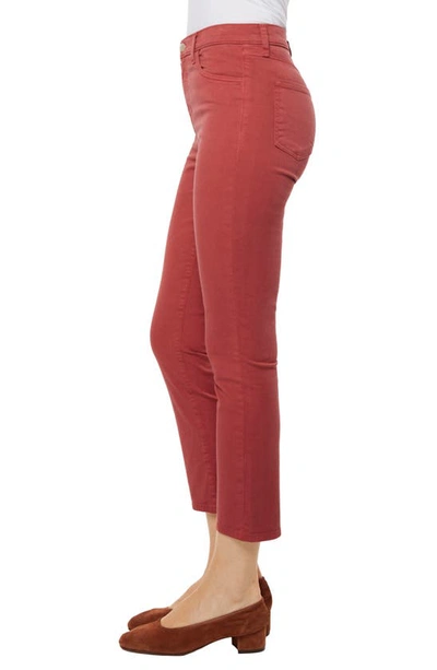 Shop J Brand Ruby High Waist Crop Skinny Jeans In Begonia