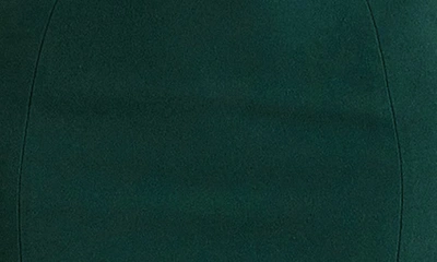 House Of Cb Fionula Strapless Feather Hem Midi Dress In Emerald Green