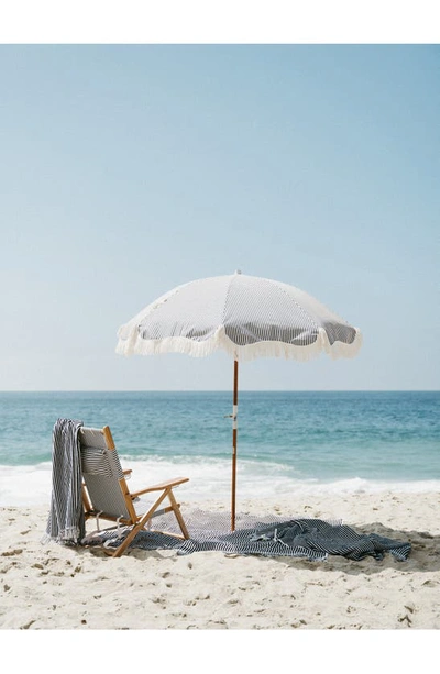 Business & Pleasure The Beach Towel In Laurens Navy Stripe