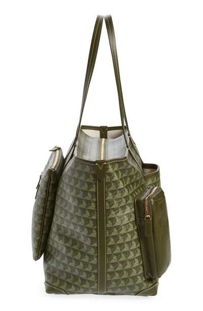 Shop Anya Hindmarch I Am A Plastic Bag Recycled Coated Canvas Tote In Fern/ Olive