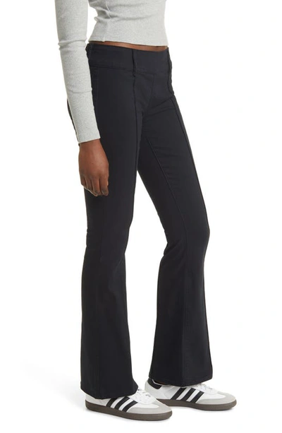 Pacsun Low Rise Flare Jeans In Anthracite
