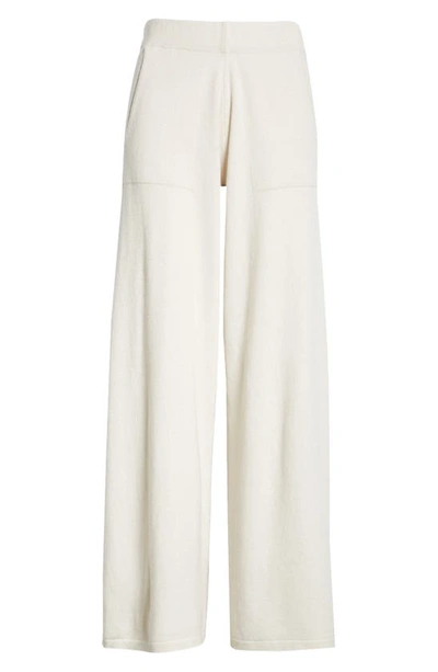 Shop Eleventy Relaxed Fit Cashmere Wide Leg Pants In Sand