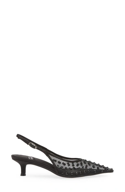 Shop Jeffrey Campbell Persona Pointed Toe Slingback Pump In Black