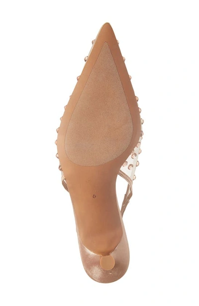 Shop Jeffrey Campbell Persona Pointed Toe Slingback Pump In Natural