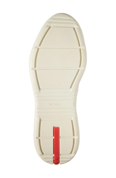 Prada Mens Neutral America's Cup Original Leather And Mesh Trainers Eur 46 / 12 Uk In Panna