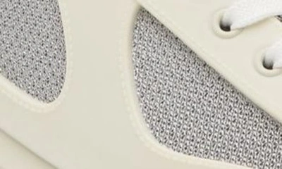 Prada Mens Neutral America's Cup Original Leather And Mesh Trainers Eur 46 / 12 Uk In Panna