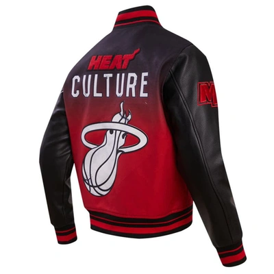 Shop Pro Standard Black Miami Heat 2023/24 City Edition Full-zip Varsity Jacket