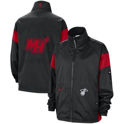 Shop Nike Black Miami Heat 2023/24 City Edition Courtside Swoosh Fly Full-zip Jacket