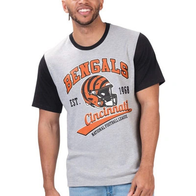 Shop G-iii Sports By Carl Banks Heather Gray Cincinnati Bengals Black Label T-shirt
