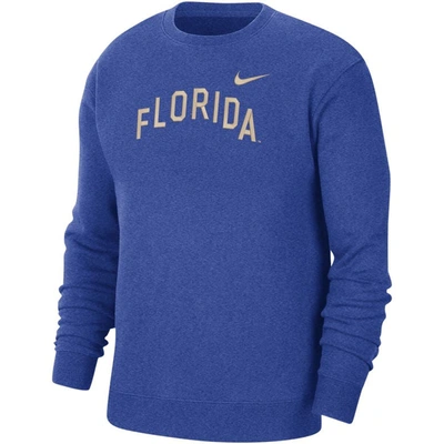 Shop Nike Royal Florida Gators Campus Pullover Sweatshirt