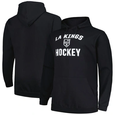 Shop Profile Black Los Angeles Kings Big & Tall Arch Over Logo Pullover Hoodie