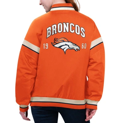 Shop Starter Orange Denver Broncos Tournament Full-snap Varsity Jacket