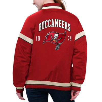 Shop Starter Red Tampa Bay Buccaneers Tournament Full-snap Varsity Jacket