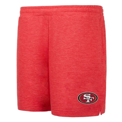 Shop Concepts Sport Scarlet San Francisco 49ers Powerplay Fleece Shorts In Red