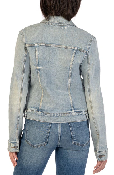 Shop Kut From The Kloth Anne Denim Jacket In Cultivate