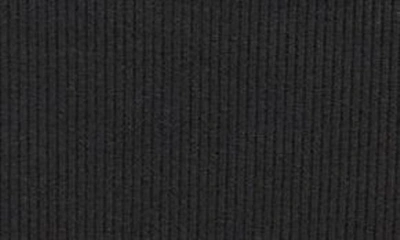 Shop Jacquemus La Robe Sierra Cold Shoulder Long Sleeve Rib Cotton Sweater Dress In Black