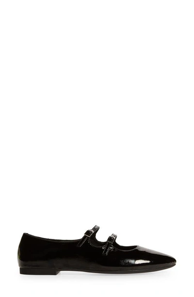 Shop Jeffrey Campbell Satine Double Strap Mary Jane Flat In Black