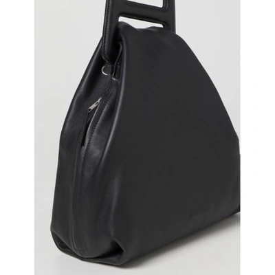 Shop Ambush Women Black Leather Shoulder Bag