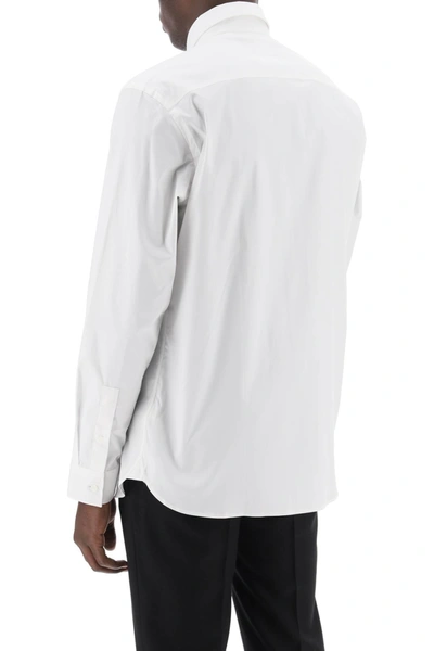 Shop Burberry Sherfield Shirt In Stretch Cotton Men In White