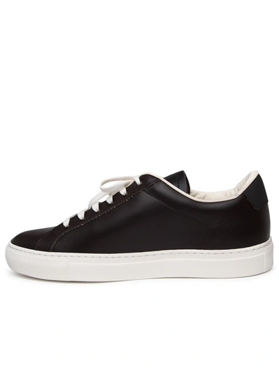 Shop Common Projects Man  Brown Leather Sneakers
