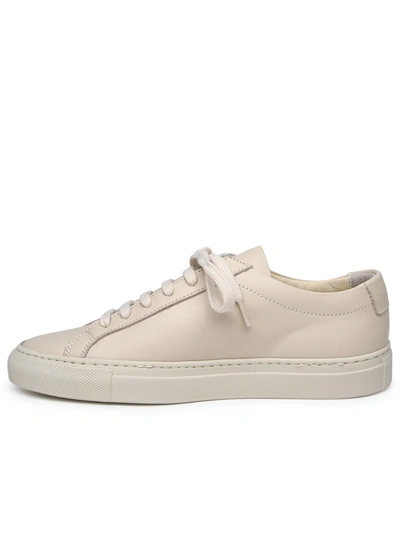 Shop Common Projects Woman  Achilles Ivory Leather Sneakers In Multicolor