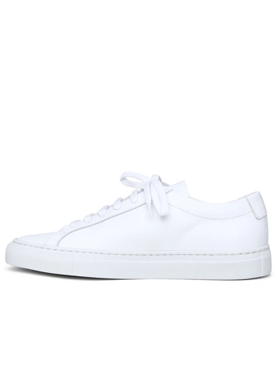 Shop Common Projects White Leather Achilles Sneakers Woman