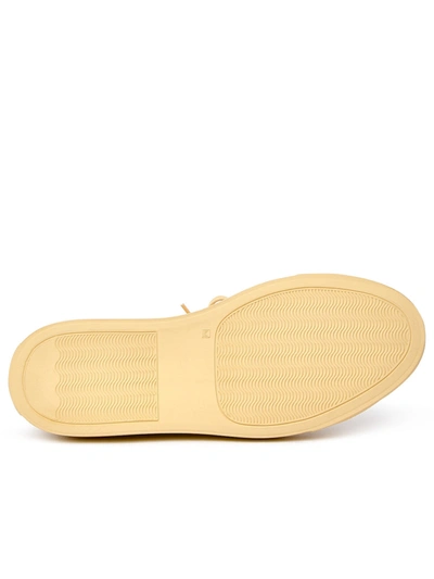 Shop Common Projects Yellow Leather Achilles Sneakers Woman